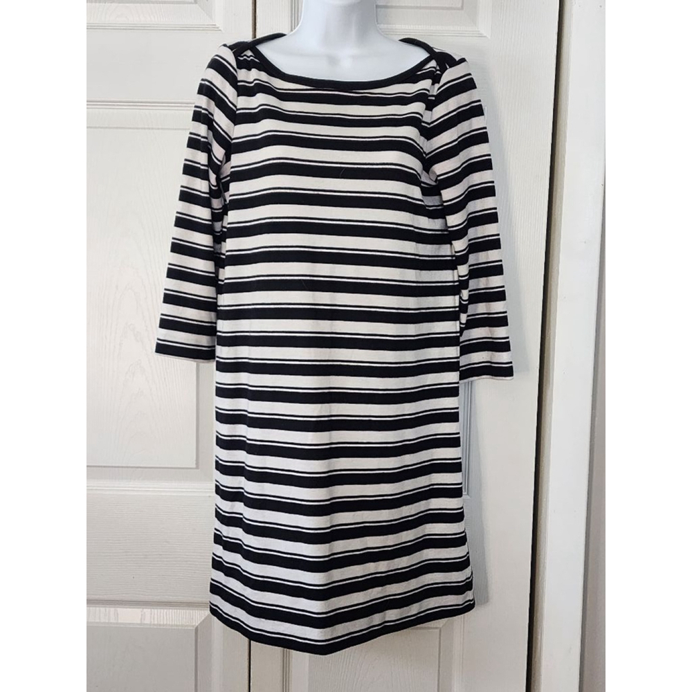 Women's LOFT Dress, S, Black & White